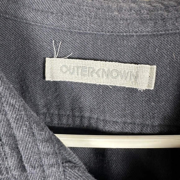 Outerknown Blue Casual Button Down Shirt Soft Fabric - Picture 3 of 6